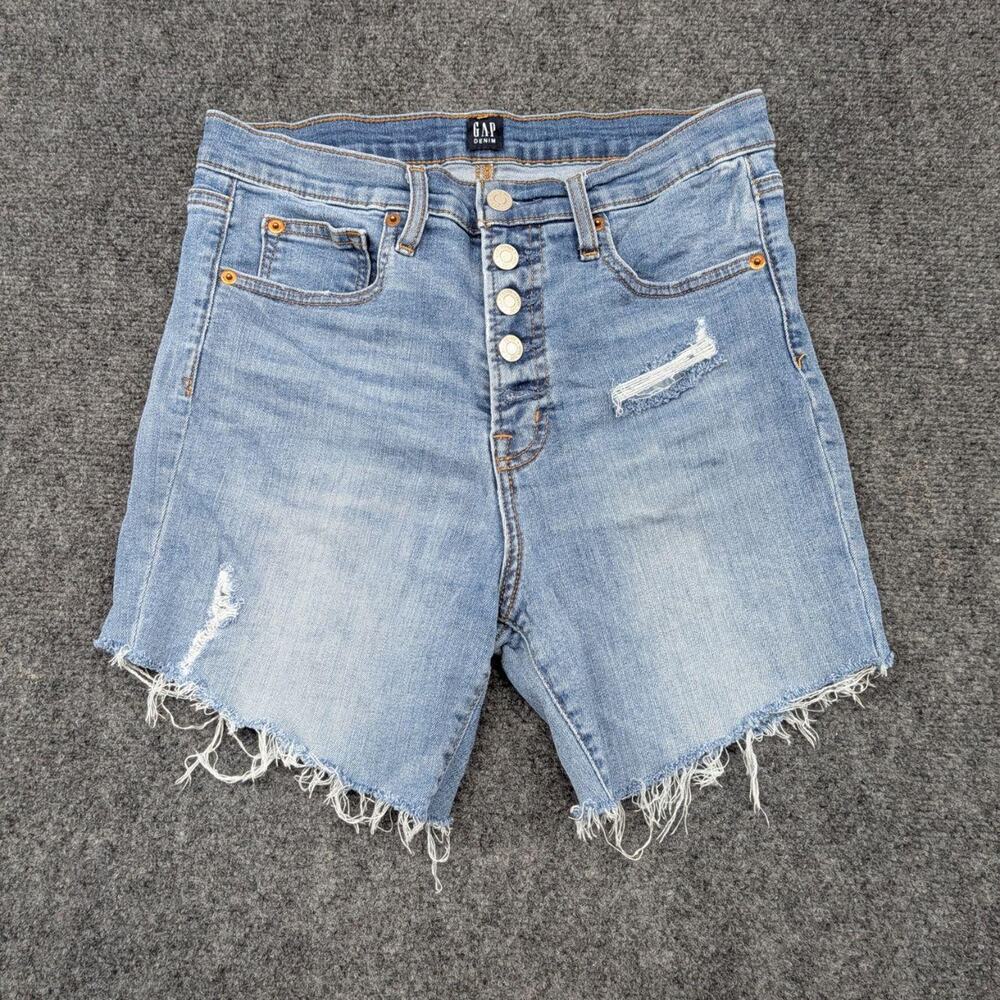 Gap Denim Shorts Women's 30 Blue Skinny Fit Casual Summer Jean Outdoor Bottoms
